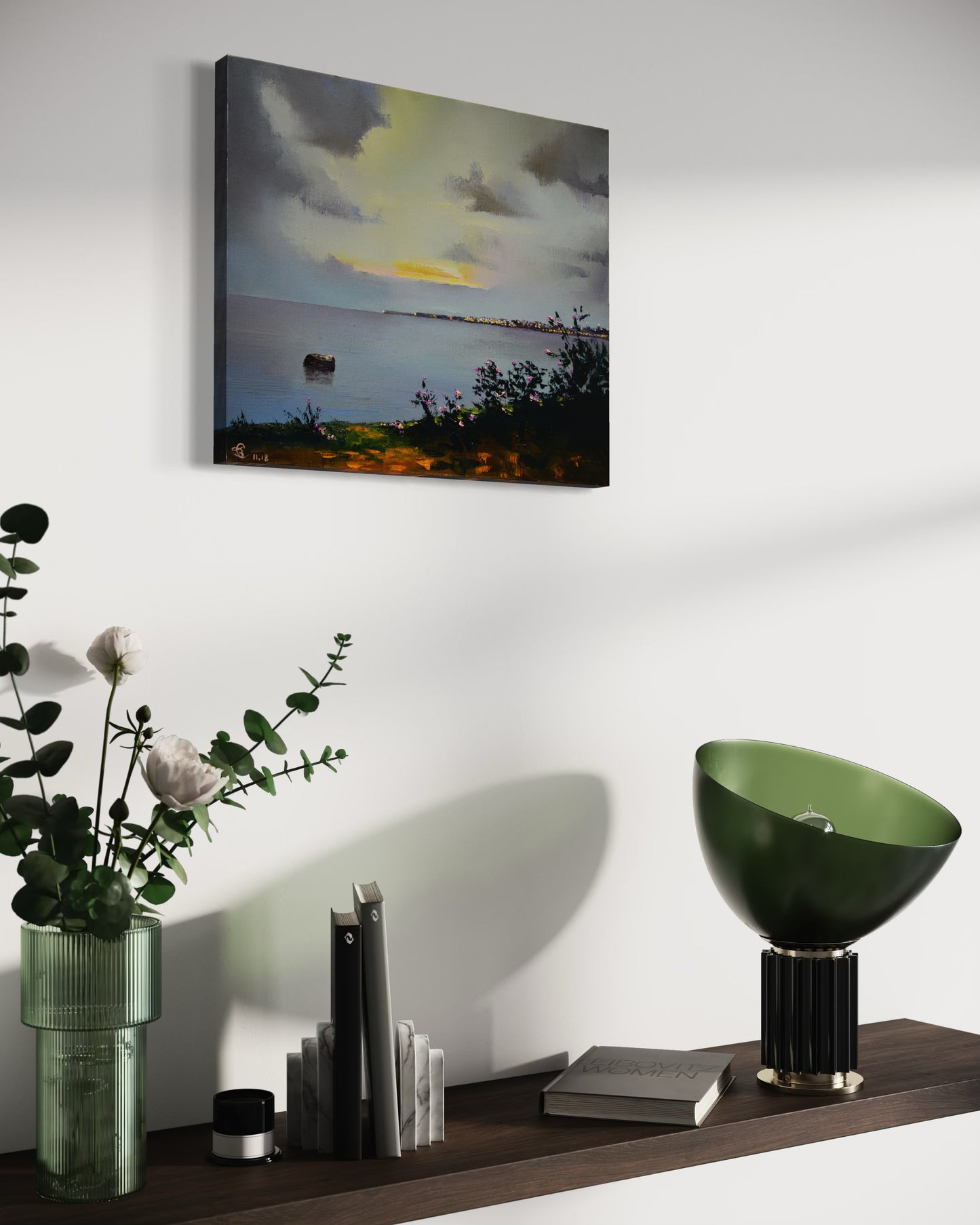 Evening Lights Across the Bay