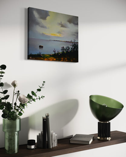 Evening Lights Across the Bay