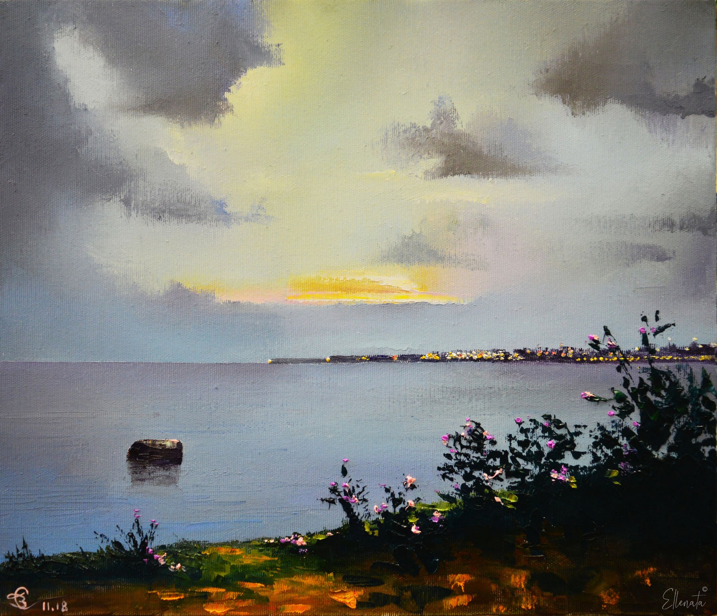 Evening Lights Across the Bay