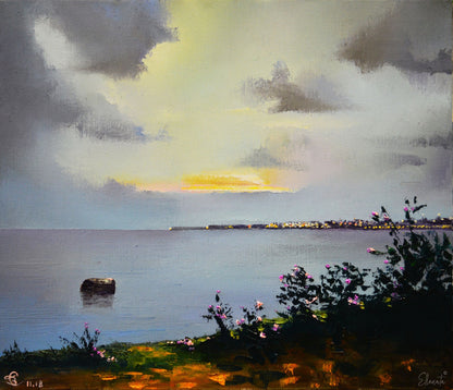 Evening Lights Across the Bay