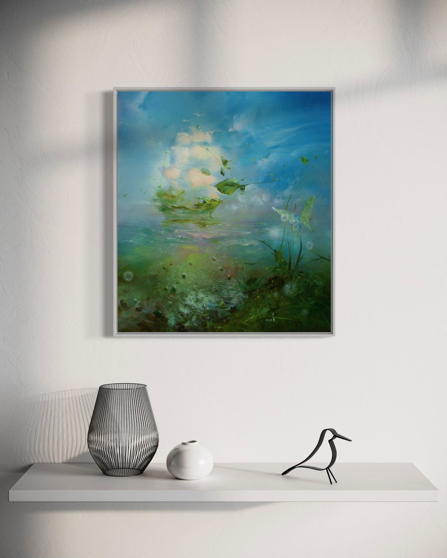 Mirage in Green and Blue