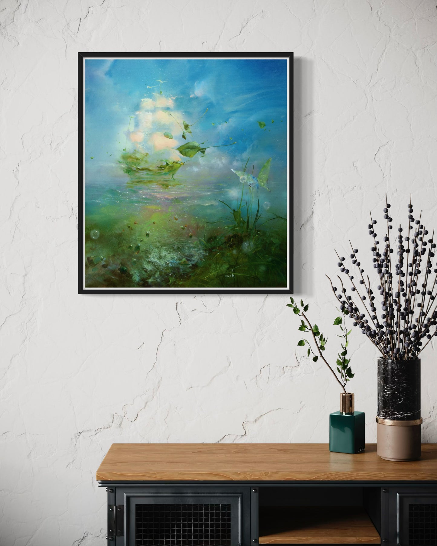 Mirage in Green and Blue