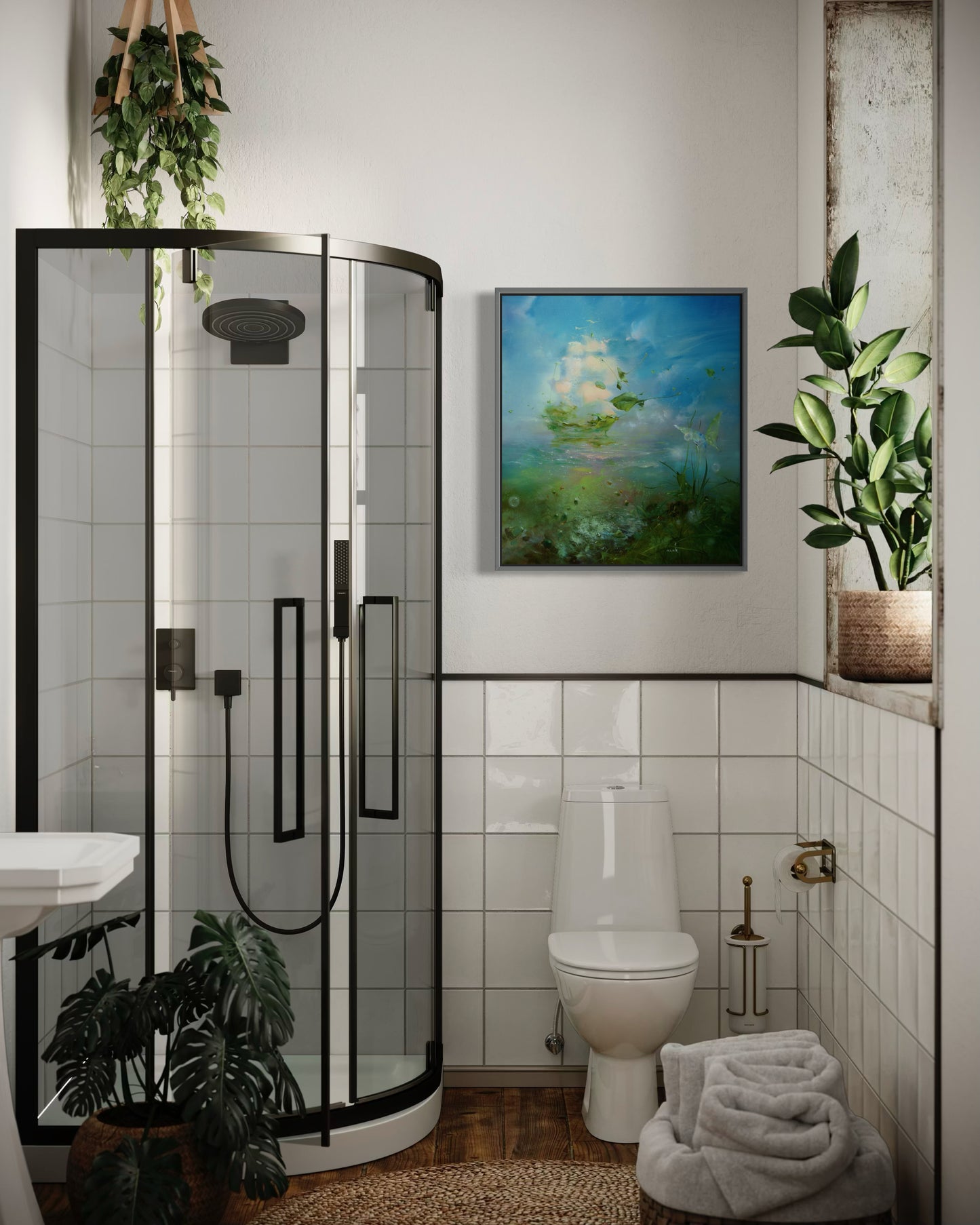 Mirage in Green and Blue