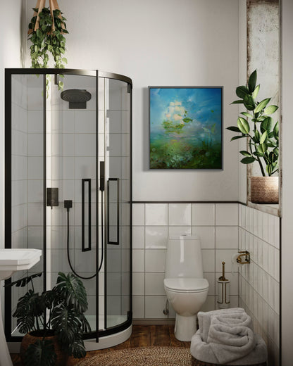 Mirage in Green and Blue