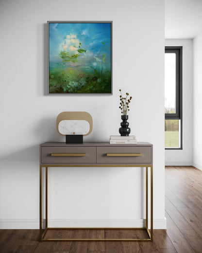 Mirage in Green and Blue