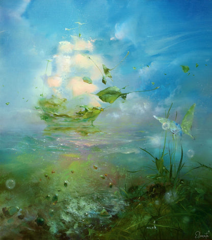 Mirage in Green and Blue